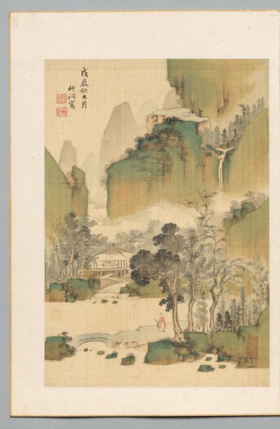 Maisema, 1808. tekijältä Chikuto Nakabayashi