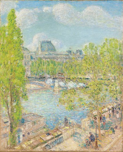 huhtikuuta, Quai Voltaire, Pariisi tekijältä Childe Frederick Hassam