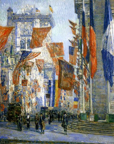 Avenue of the Allies tekijältä Childe Frederick Hassam