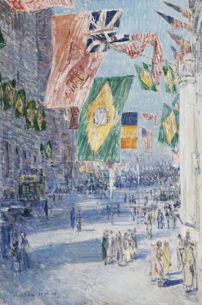 Avenue of the Allies: Brasilia, Belgia tekijältä Childe Frederick Hassam