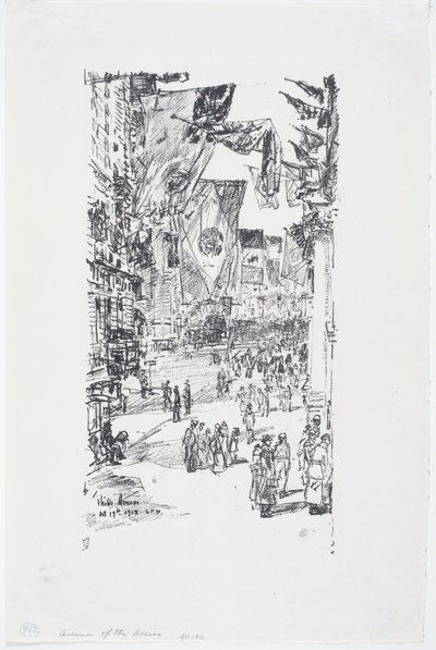 Avenue of the Allies, City Street (5th Ave) tekijältä Childe Frederick Hassam