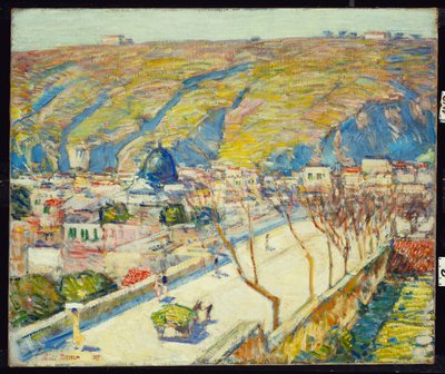 Silta Posilipossa, Napolissa tekijältä Childe Frederick Hassam