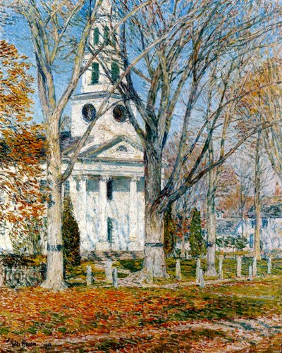 Old Lymen kirkko tekijältä Childe Frederick Hassam