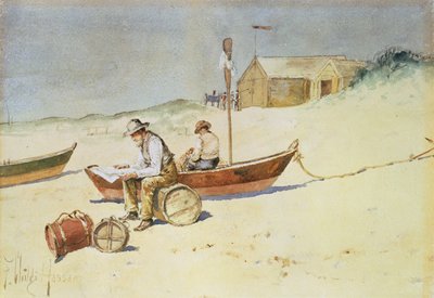 Tyhjäkäyntitunnit (akvarelli paperille) tekijältä Childe Frederick Hassam