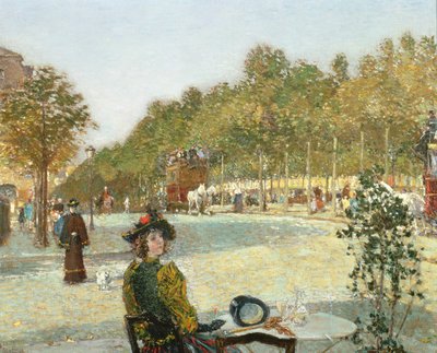 Syyskuun auringonvalo, Pariisi (öljy kankaalle) tekijältä Childe Frederick Hassam