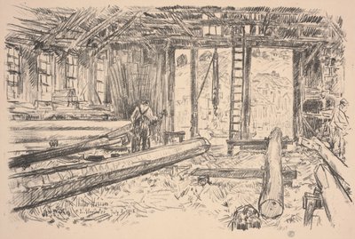 Spar Shop, Gloucester tekijältä Childe Frederick Hassam