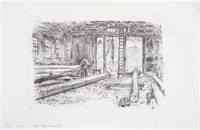 Spar Shop, Gloucester tekijältä Childe Frederick Hassam