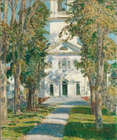 Gloucesterin kirkko tekijältä Childe Frederick Hassam