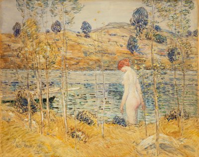 Joen ranta tekijältä Childe Frederick Hassam
