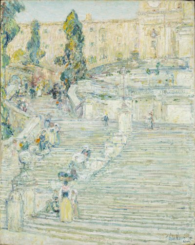 Espanjalaiset portaat, Rooma tekijältä Childe Frederick Hassam