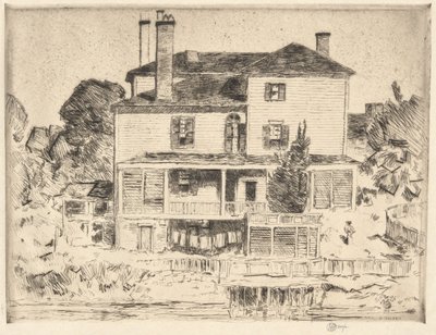 Portsmouthin kartano, 1916 tekijältä Childe Hassam