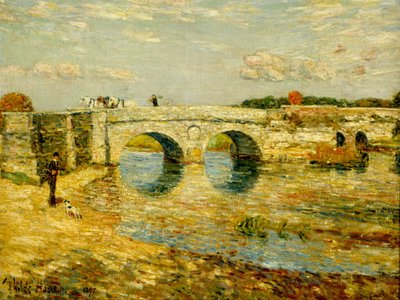 Silta Stourin yli tekijältä Childe Hassam