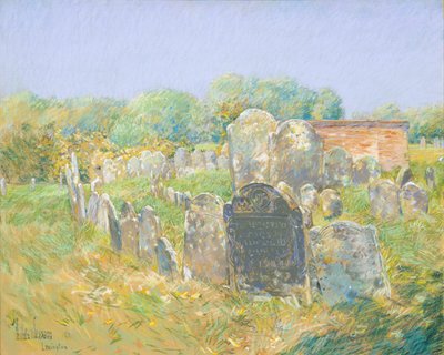 Lexingtonin siirtomaahautausmaa tekijältä Childe Hassam