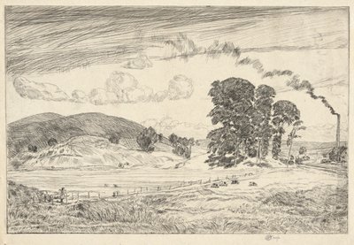 Danbury Hills, 1920 tekijältä Childe Hassam