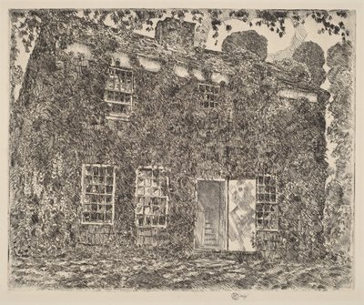 Home Sweet Home -mökki, nro 3, Easthampton tekijältä Childe Hassam