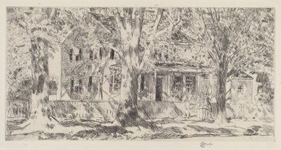 Talo Main Streetillä, Easthamptonissa tekijältä Childe Hassam