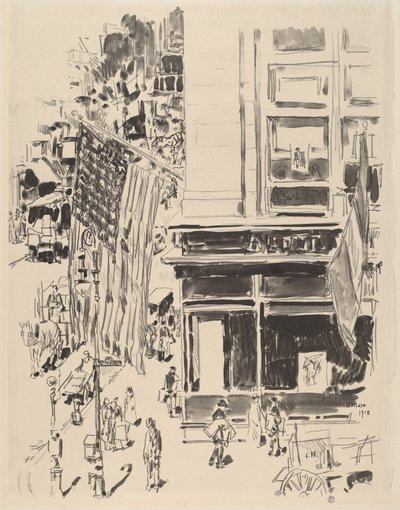 Lafayette Street tekijältä Childe Hassam