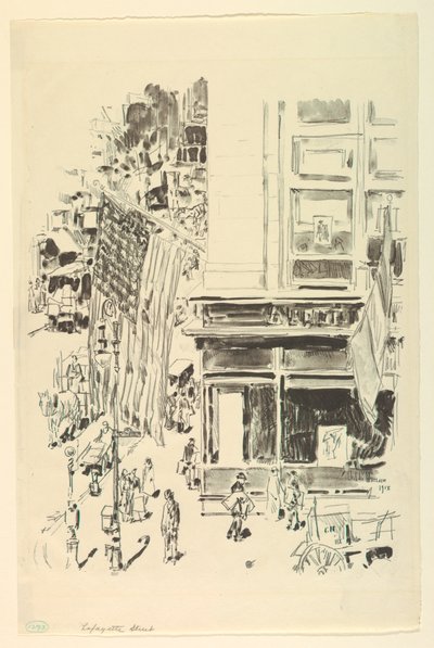 Lafayette Street tekijältä Childe Hassam
