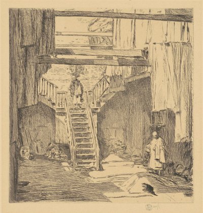 Vanha Chinatown, San Francisco tekijältä Childe Hassam