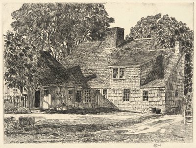 Vanha Dominy House, Easthampton tekijältä Childe Hassam
