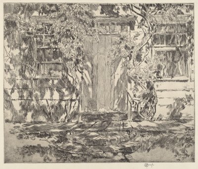 Old Doorway, Easthampton tekijältä Childe Hassam