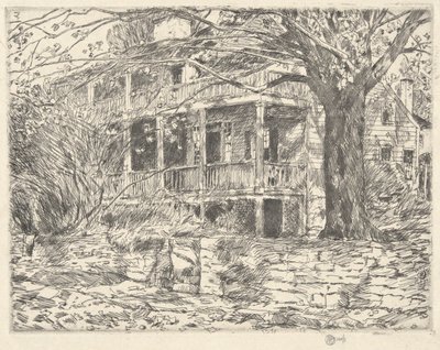 Old House, Cos Cob, 1915 tekijältä Childe Hassam