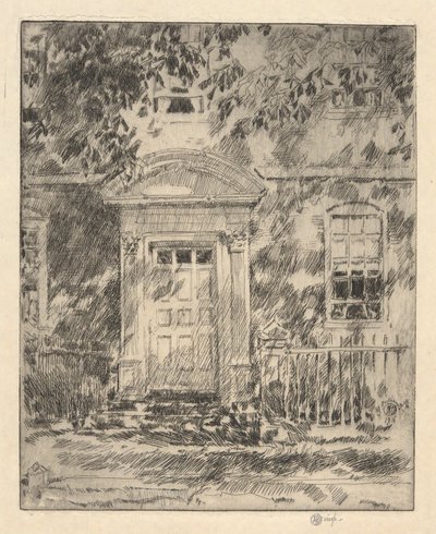 Portsmouth Doorway, 1916 tekijältä Childe Hassam