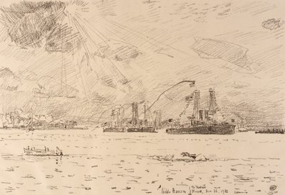 Laivaston paluu tekijältä Childe Hassam