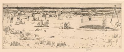Beach Club, Easthampton tekijältä Childe Hassam