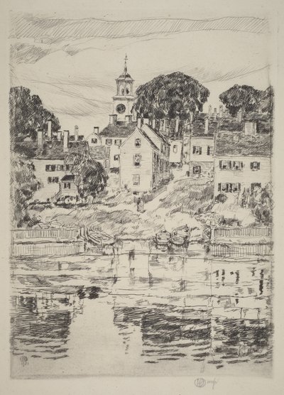 Kirkontorni, Portsmouth tekijältä Childe Hassam