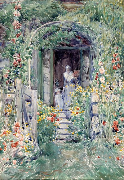 Puutarha loistossaan tekijältä Childe Hassam