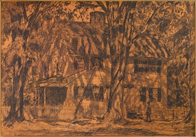 Lion Gardinerin talo, Easthampton, Long Island tekijältä Childe Hassam