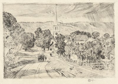 Vermont Village, 1923 tekijältä Childe Hassam
