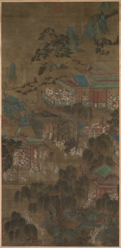 Hovin naiset keisarillisessa palatsissa tekijältä China, Yuan dynasty