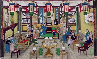 Huone Pekingin kauppiaan Mr. Kongin talossa tekijältä Chinese School