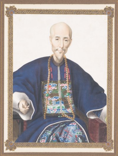 Kehystetty muotokuva Howquasta tekijältä Chinese School