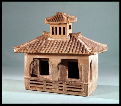 Hautausmalli talosta, Han-dynastia (206 eKr.-220 jKr.) (terrakotta) tekijältä Chinese School