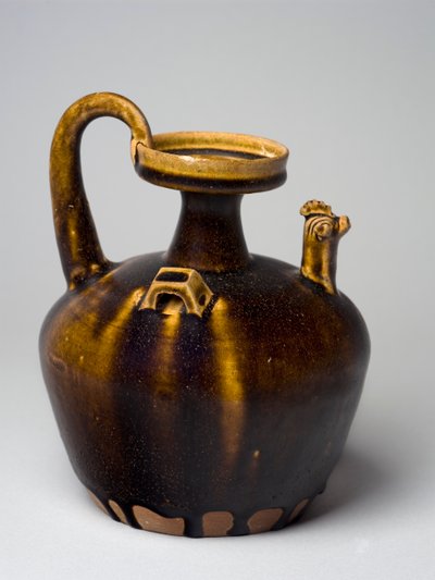 Hu kananpääkoristeella, Eastern Jin, 317-420 (lasitetut astiat) tekijältä Chinese School