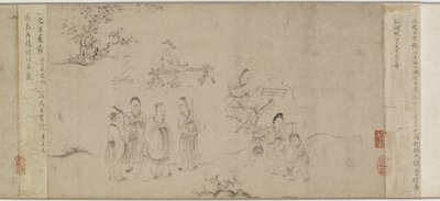 Kuvia seitsemännestä kuukaudesta Odes of Binistä, Song-dynastiasta tai Yuan-dynastiasta, 1200-luvun puolivälistä 1300-luvun puoliväliin (muste paperille) tekijältä Chinese School