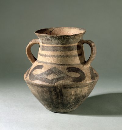 Purkki, Gansun maakunnasta, noin 1300-700 eKr. (savi) tekijältä Chinese School
