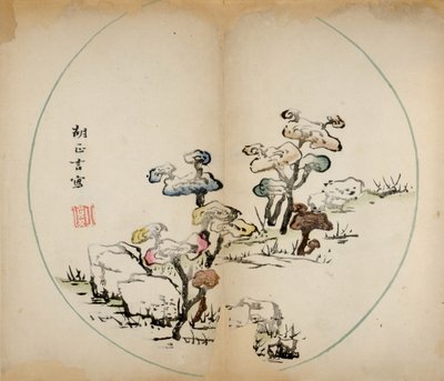 Ten Bamboo Studio Prints, 1643 (puupalikka) tekijältä Chinese School