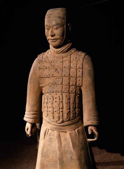 Terrakotta-armeijan soturi, keisari Qin Shi Huangin mausoleumi, 3. vuosisadalla eKr. (kuva) tekijältä Chinese School