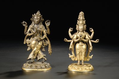 Tiibetiläinen kiinalainen bodhisattva tekijältä Chinese School