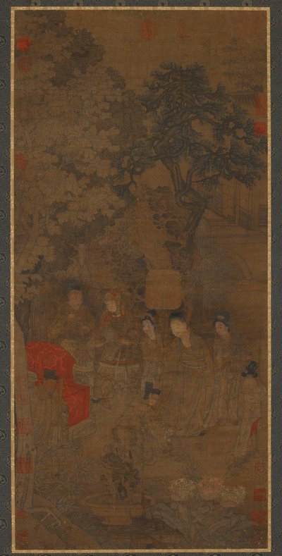 Xin Pi Tugging the Emperors Robe, Yuan tai varhainen Ming-dynastia tekijältä Chinese School
