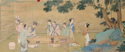 Kirjallinen kokoontuminen Hsi Yuannissa 1100-luvulla tekijältä Chou Ying
