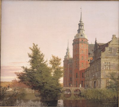 Frederiksborgin linna luoteesta katsottuna tekijältä Christen Købke