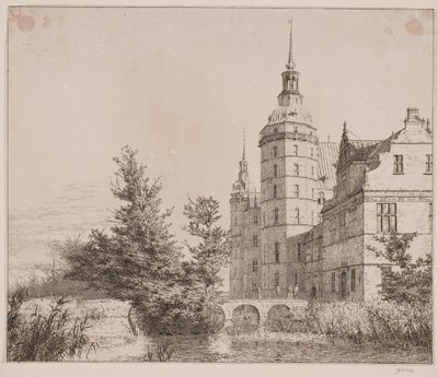 Frederiksborgin linna. Juhlat Møntbroenissa tekijältä Christen Købke