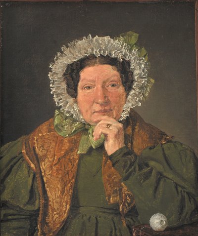 Taiteilijan äidin muotokuva Cecilia Margrethe Købke, os. Petersen tekijältä Christen Købke