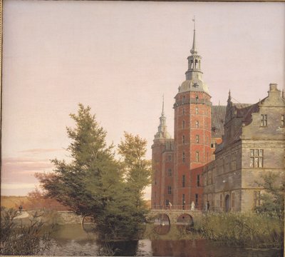 Frederiksborgin linna luoteesta katsottuna tekijältä Christen Købke