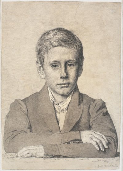 Muotokuva puunhakkaaja Henrik Clausenista (1825-1904) lapsena tekijältä Christen Købke